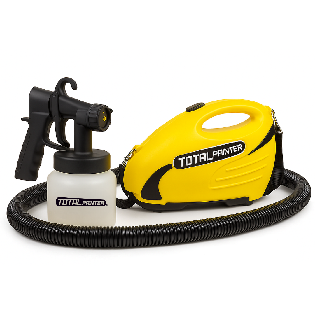 Pistola eléctrica pulverizadora de pintura con acabado profesional