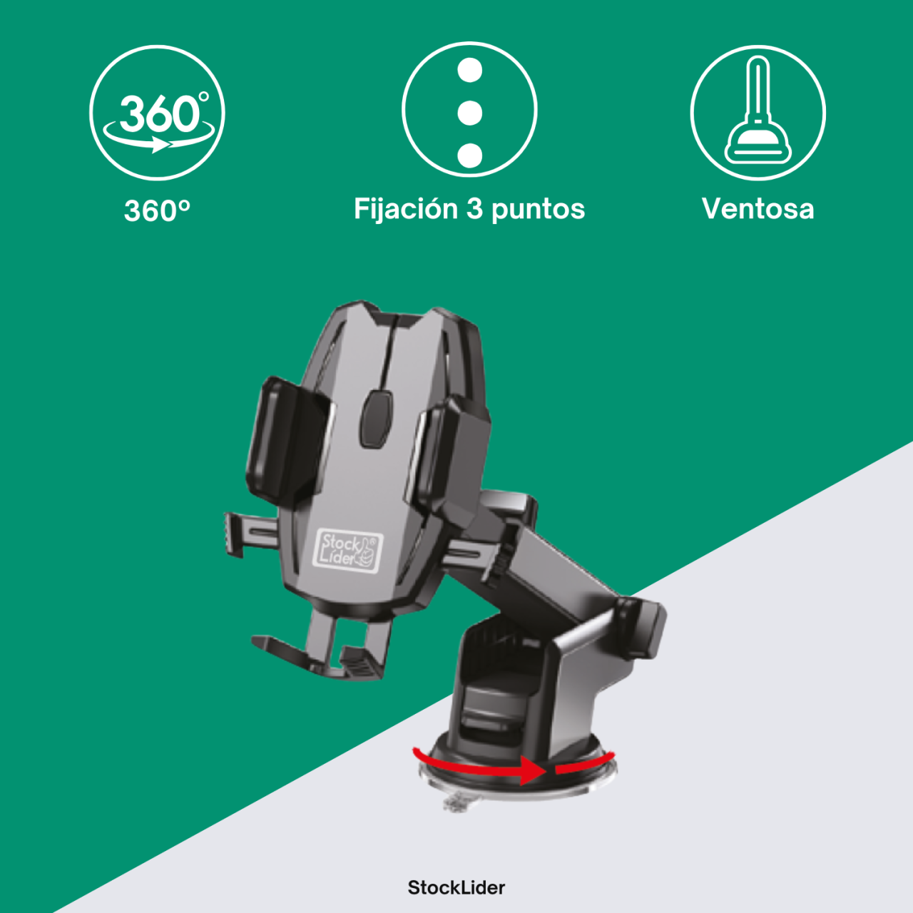 Soporte móvil para coche con brazo