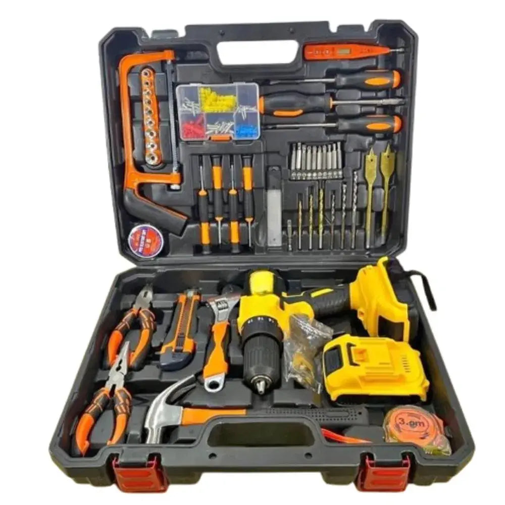 Taladro Inalámbrico 36V con Herramientas y 2 Baterías Recargables – Potencia y Versatilidad para el Hogar 🔧🔋