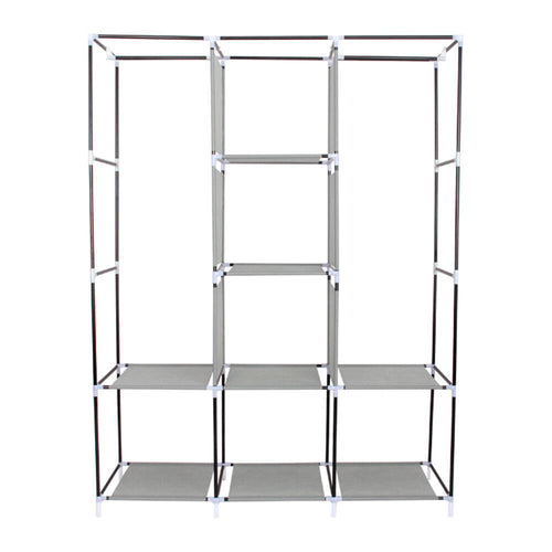 Armario de Tela, Armario Ropero con Cubierta de Tela no Tejida, 45 x 127 x 168 cm